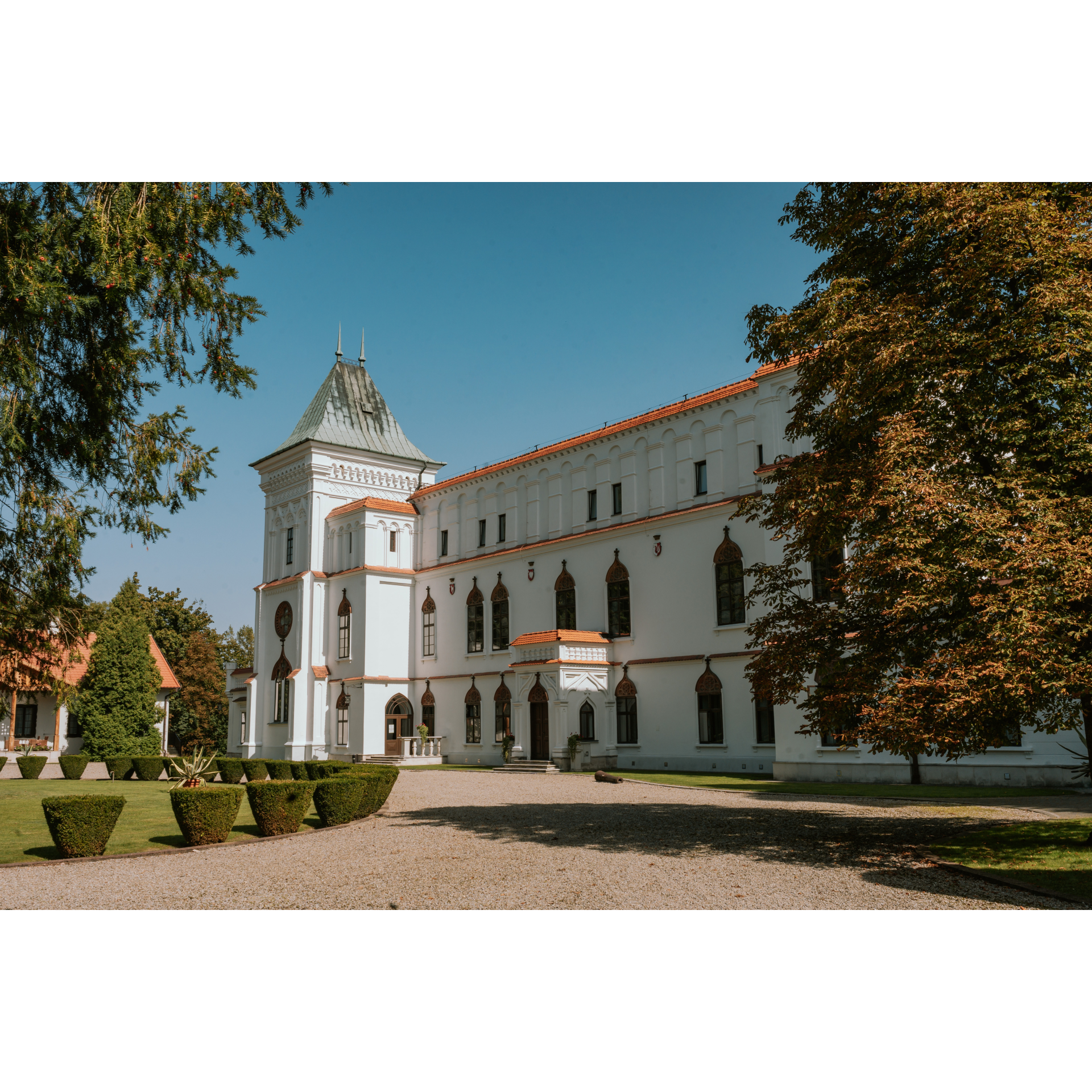 view of the castle from the square