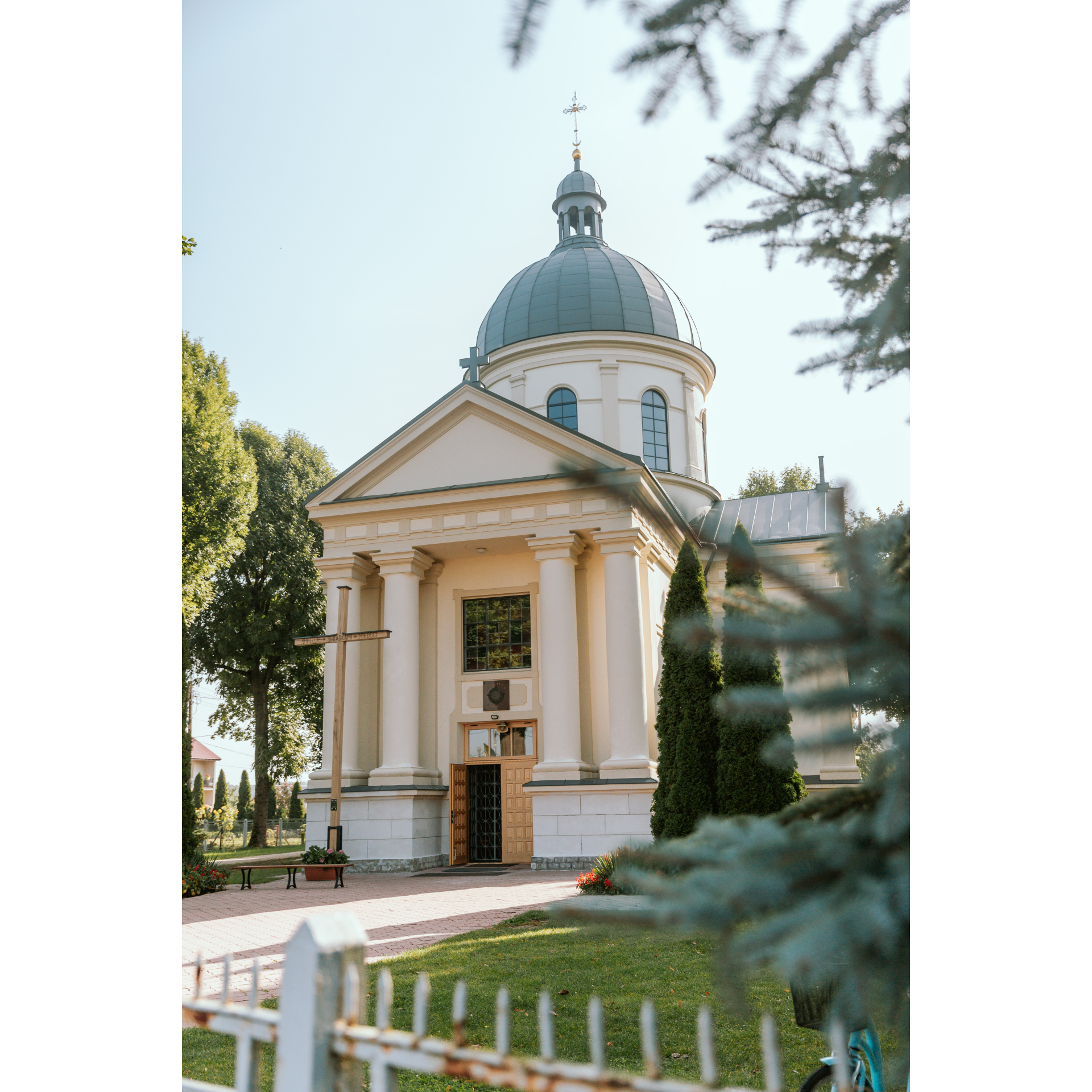 entrance to the church