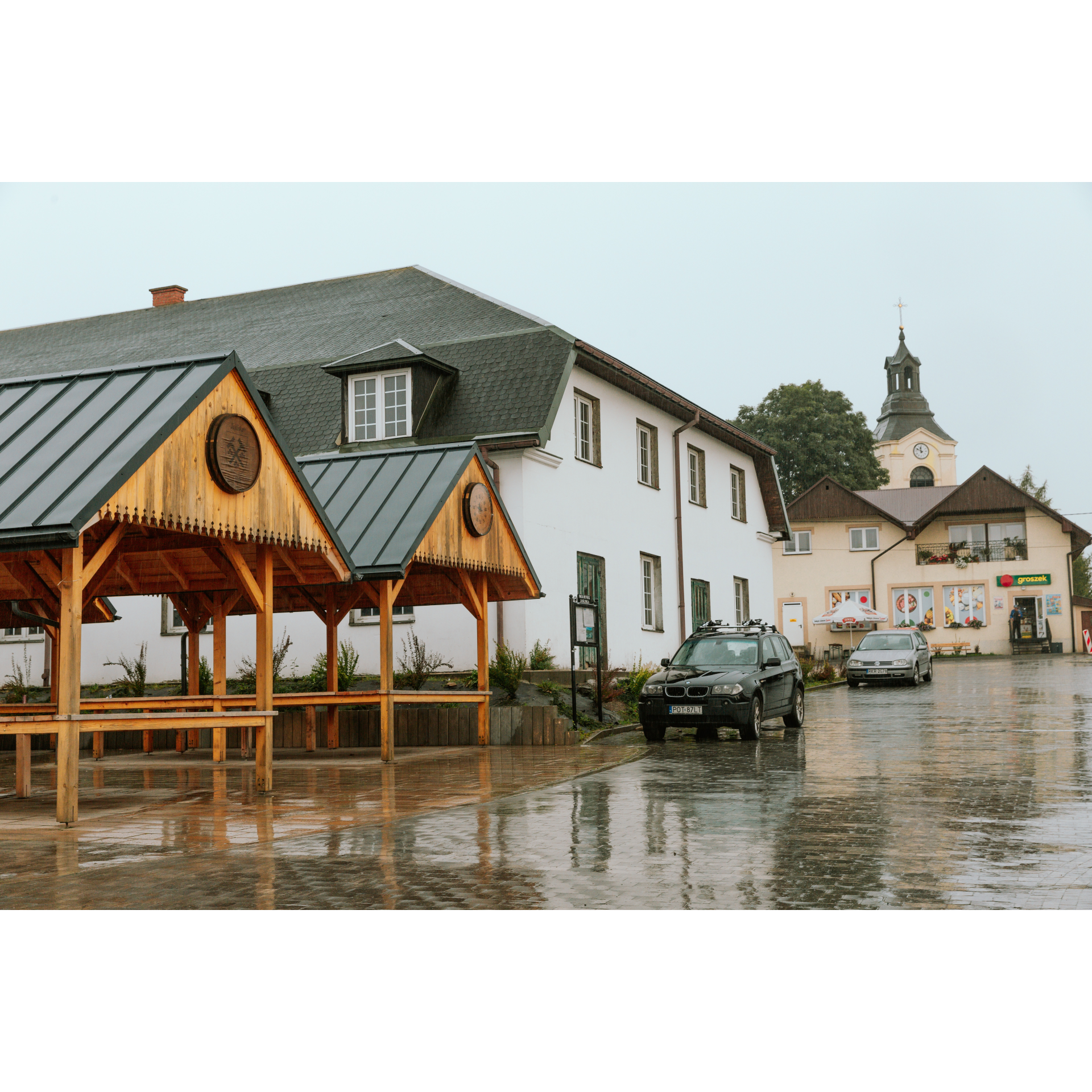 Market square in Jaśliska