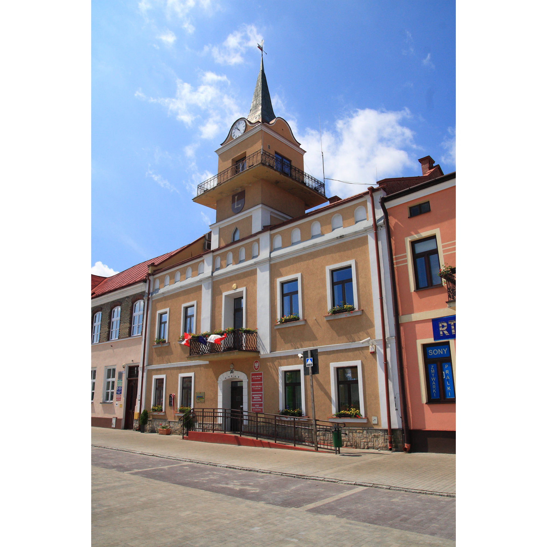 Town square in Lubaczów