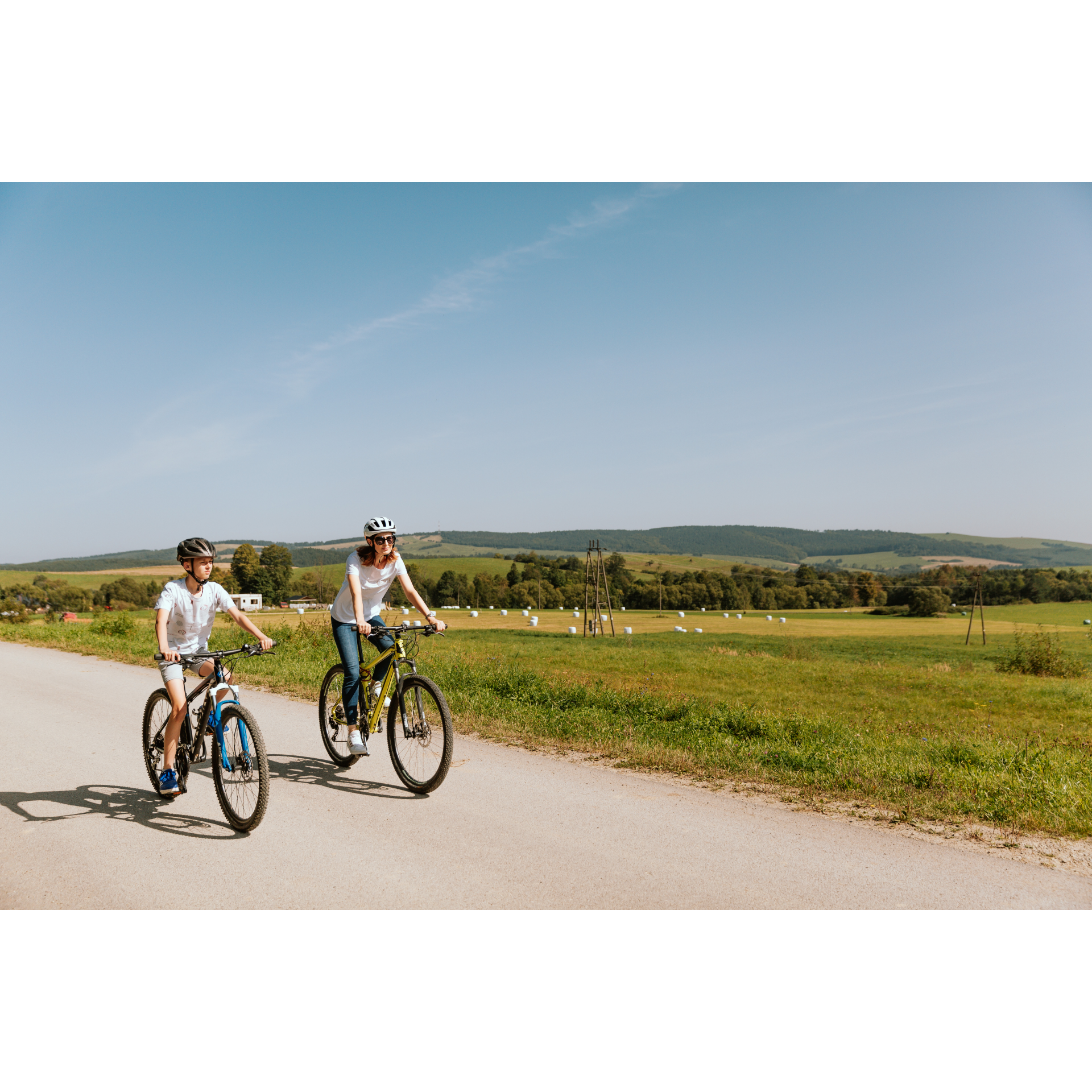 A scenic bicycle route