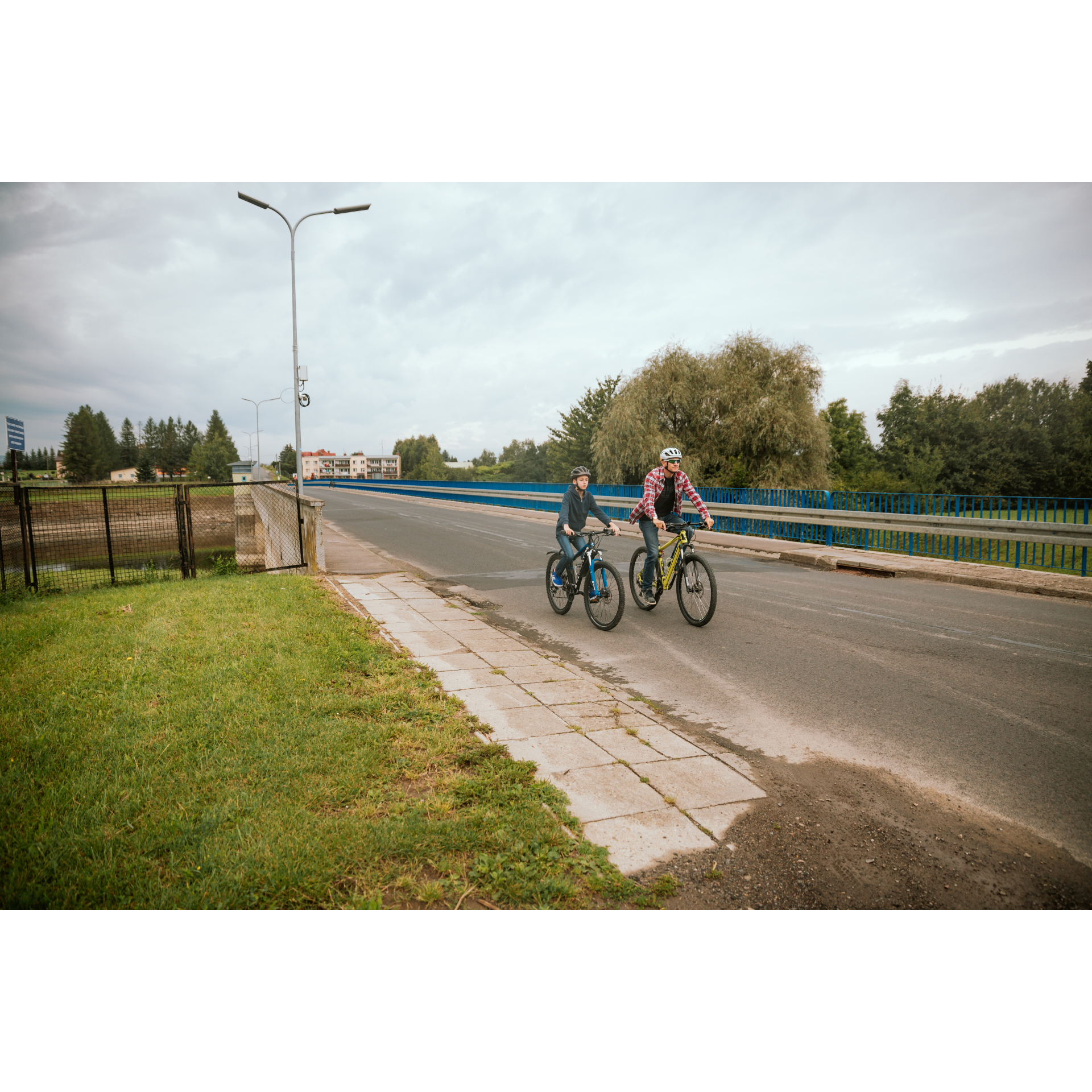 The road across the bridge