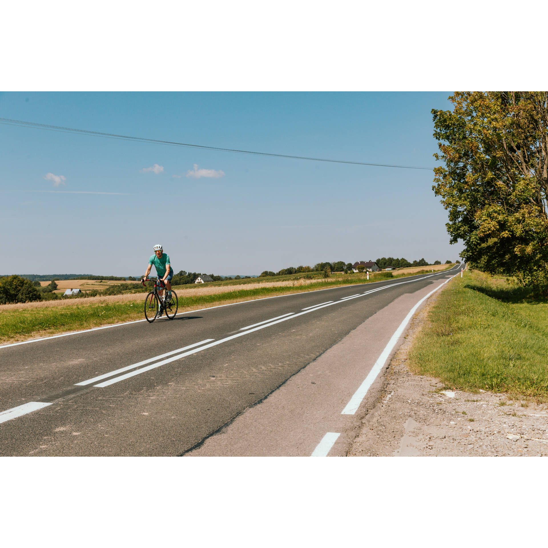 Cyclist on the road