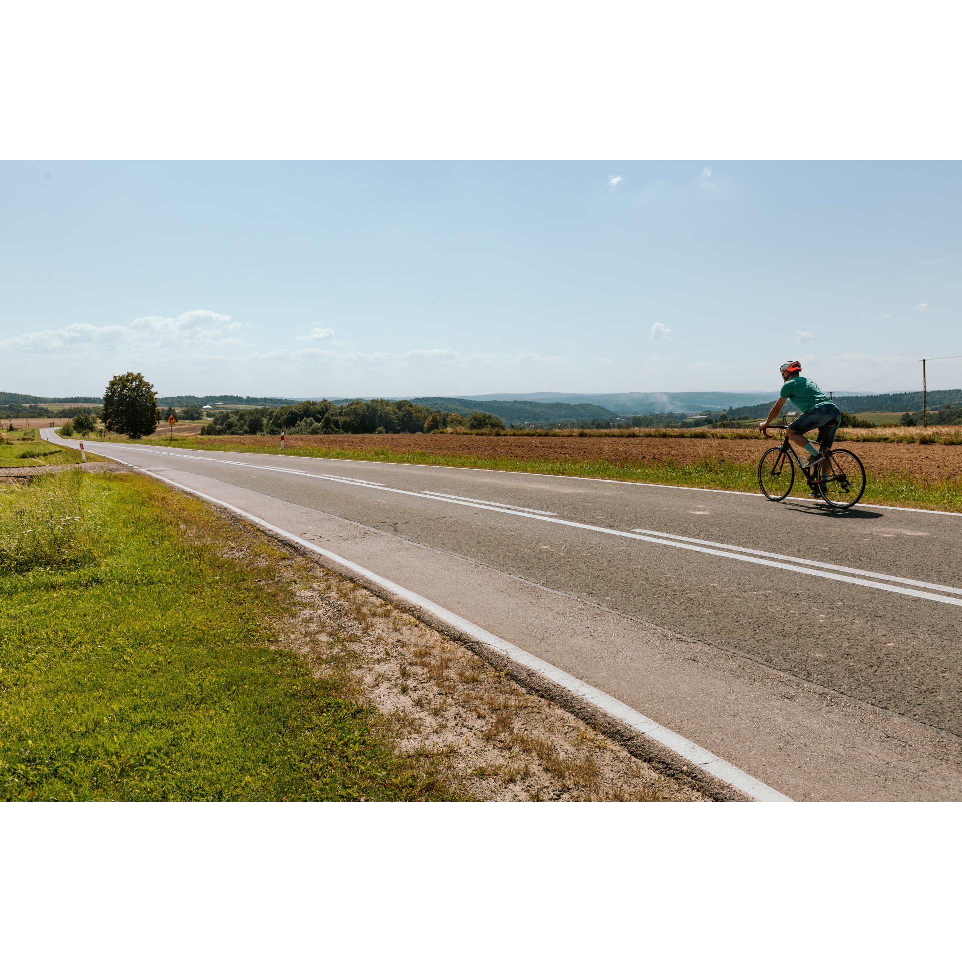 Cyclist on the road