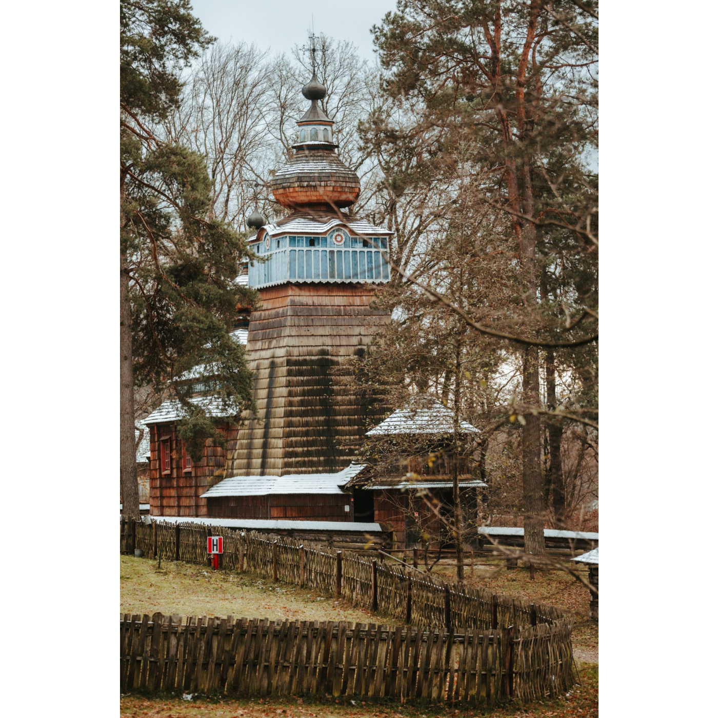 Former wooden Greek-Catholic tserkva of the Nativity of the Mother of God in Wańkowa