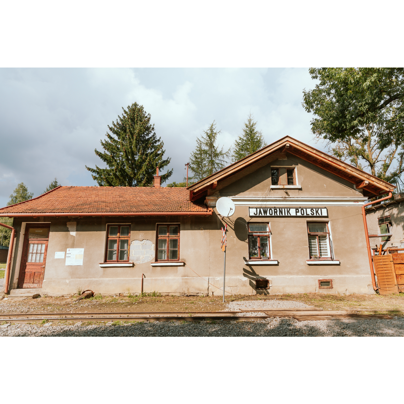 The former station building