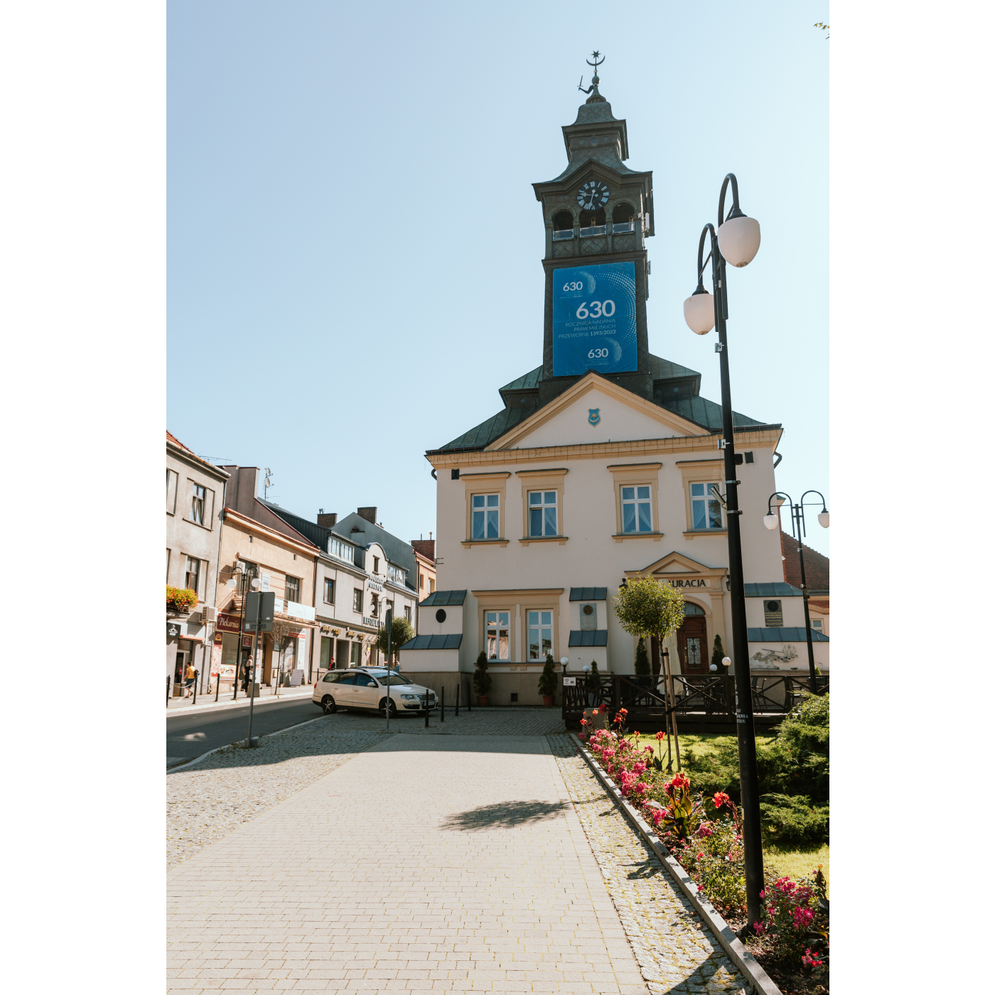 A clock tower