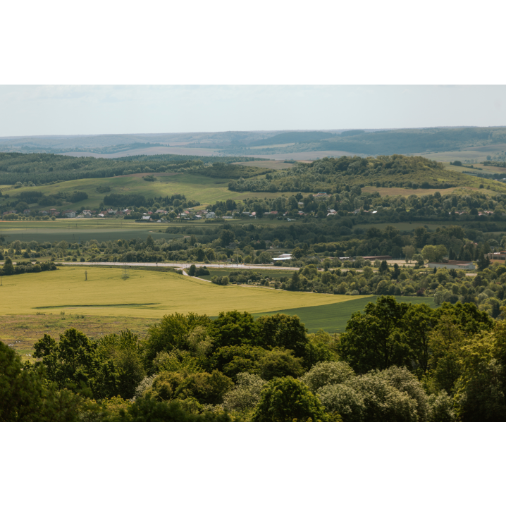 Aerial view of the mound