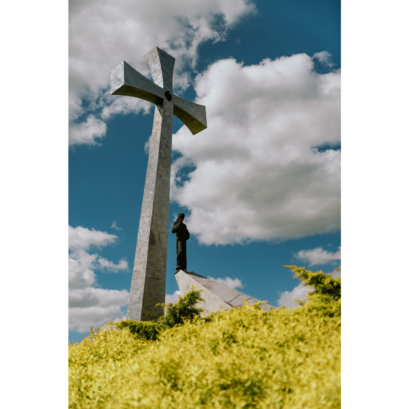 Cross on the mound