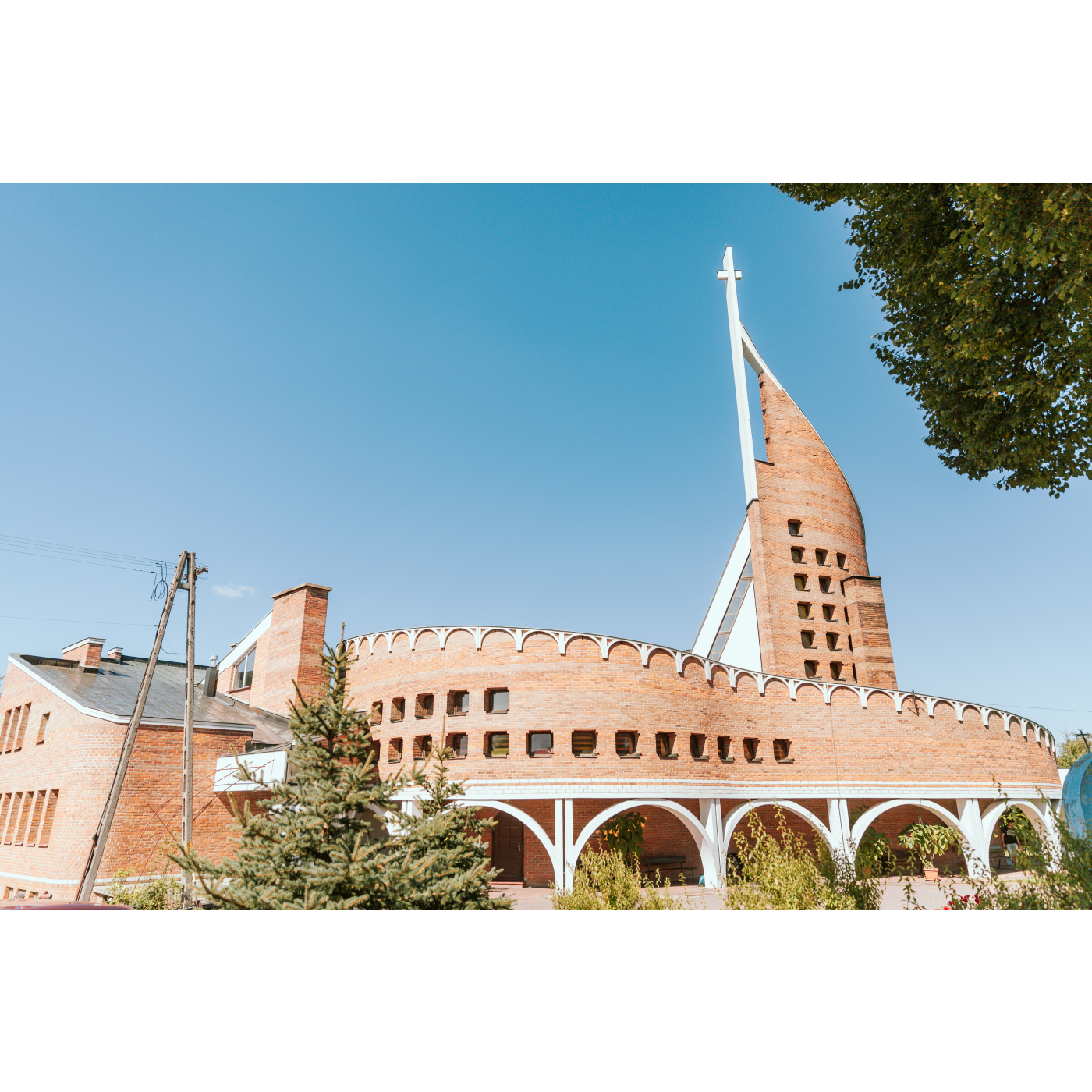 Monastery with visible arches